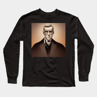 Woodrow Wilson | Comics style Long Sleeve T-Shirt